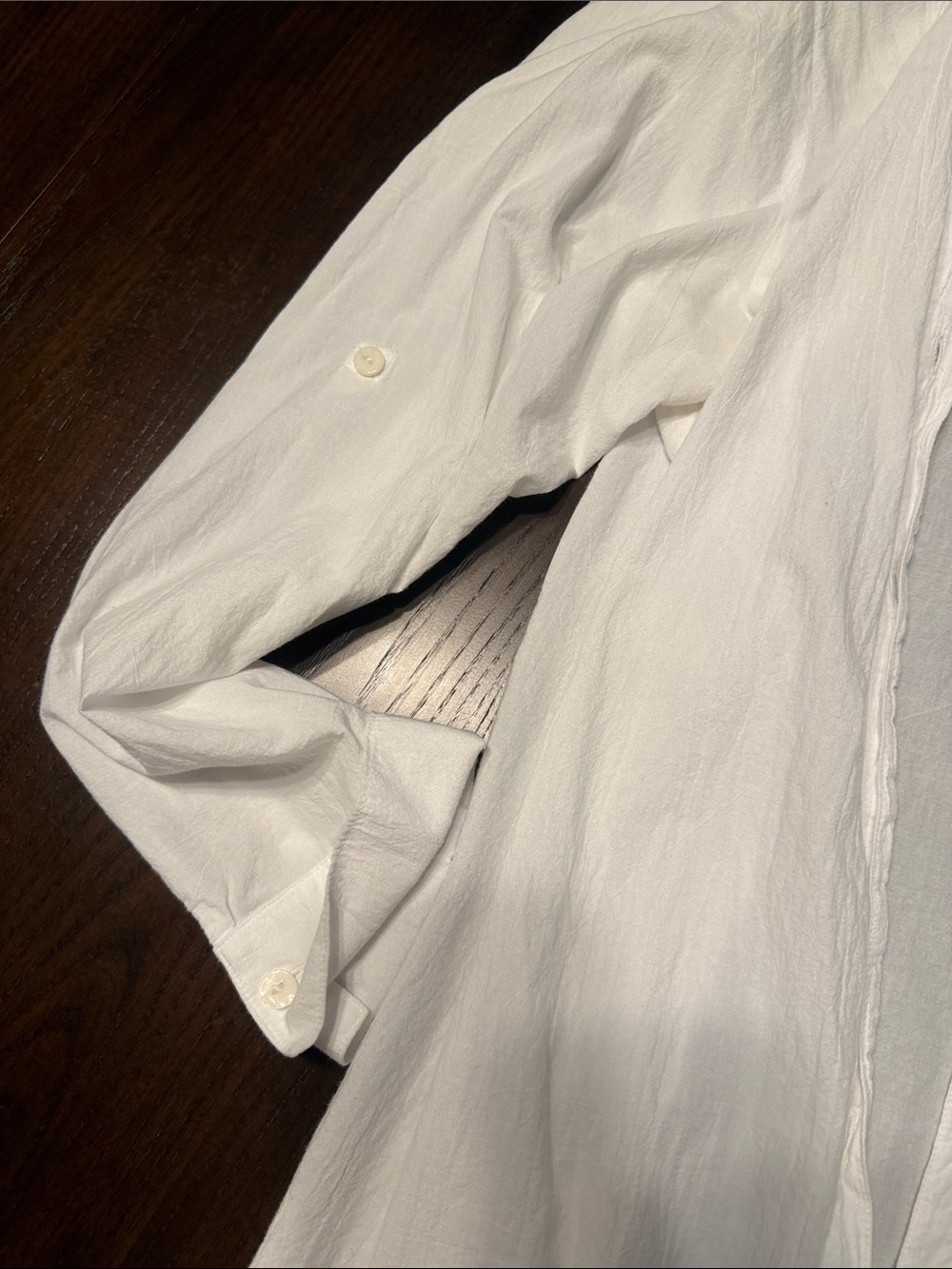 Banana Republic White Long-Sleeve Dress Shirt - Picture 4 of 5